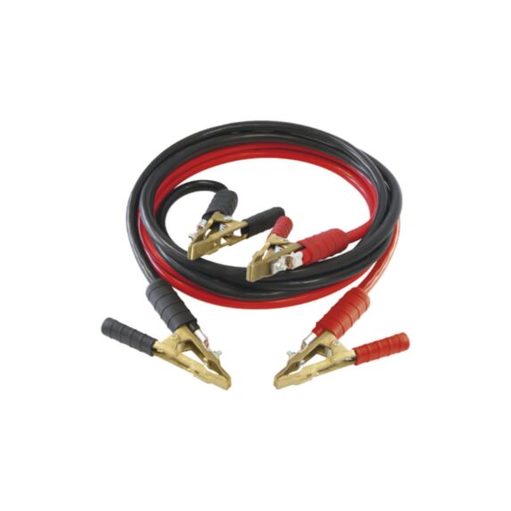 Câbles démarrage 500 a - 3 m/25 mm² pinces laiton