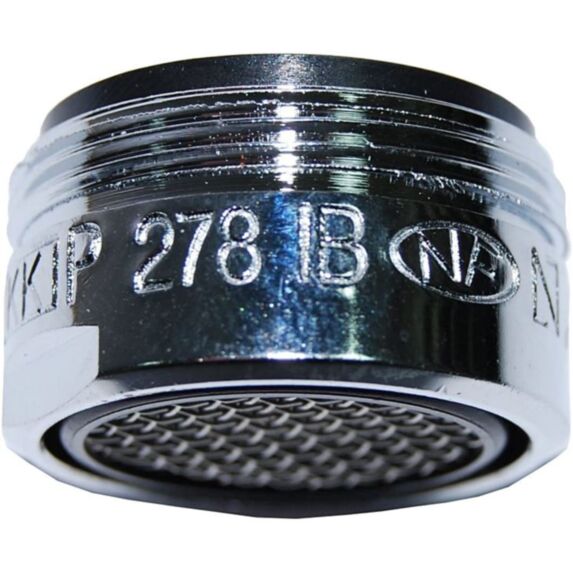 Aérateur de bec chromé mâle 24X100 24L/min argent - 1179267 - BOUTTE