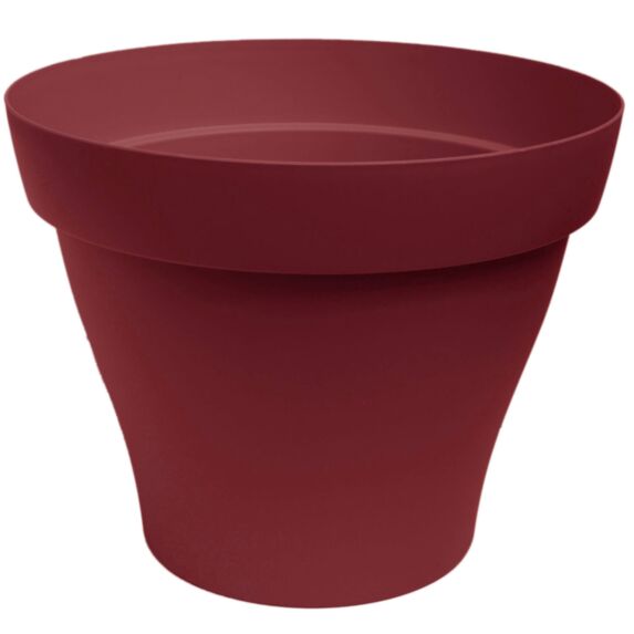 Pot rond Romeo plastique Ø25cm cerise - POETIC