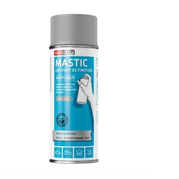 Mastic de remplissage Traces et rayures Aérosol 400ml - SOLOPLAST