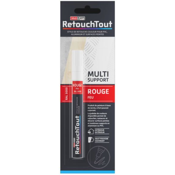 Retouchtout - stylo retouche rouge feu - SOLOPLAST
