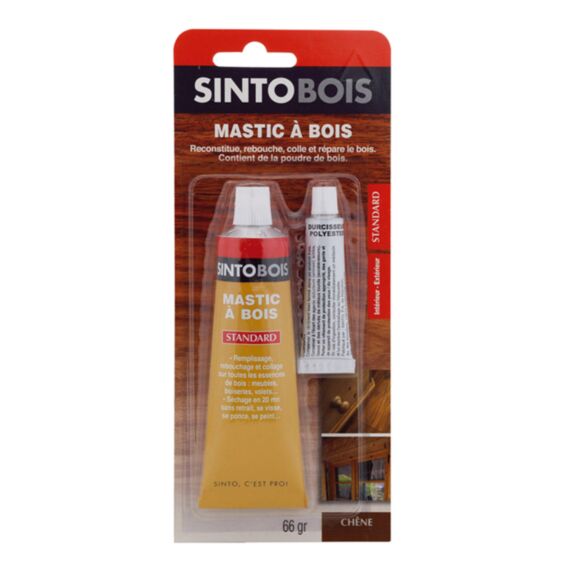 Mastic à bois Standard chêne 66gr - SINTO