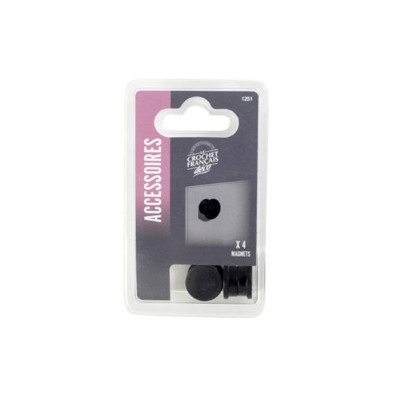 4 magnets noirs