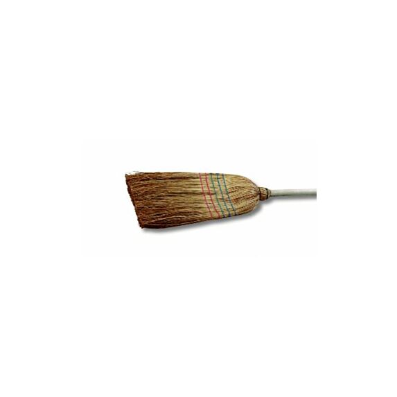Balai de cour paille de riz 5 fils bois brut - NESPOLI