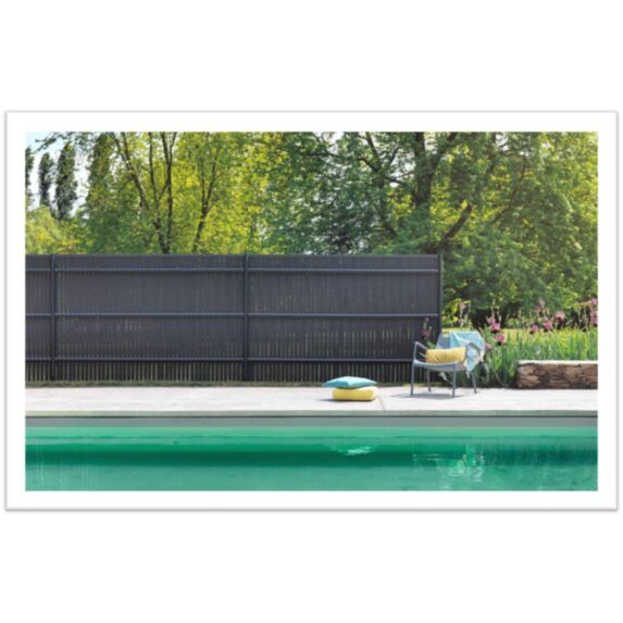 Kit occultation rigide 1m90 gris 2m - DIRICKX