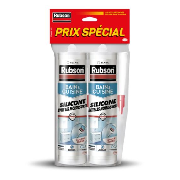 2 Silicones Anti-moisissures Bain&Cuisine Pure 280ml - RUBSON