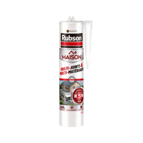 Mastic maison multi usages et matériaux 280 mL marron - RUBSON