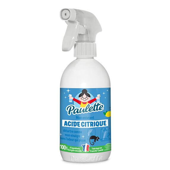 Spray acide citrique citron Ecocert 500ml - PAULETTE