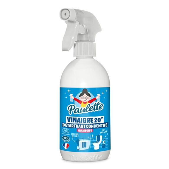 Vinaigre ménager concentré 20° framboise 500ml - PAULETTE