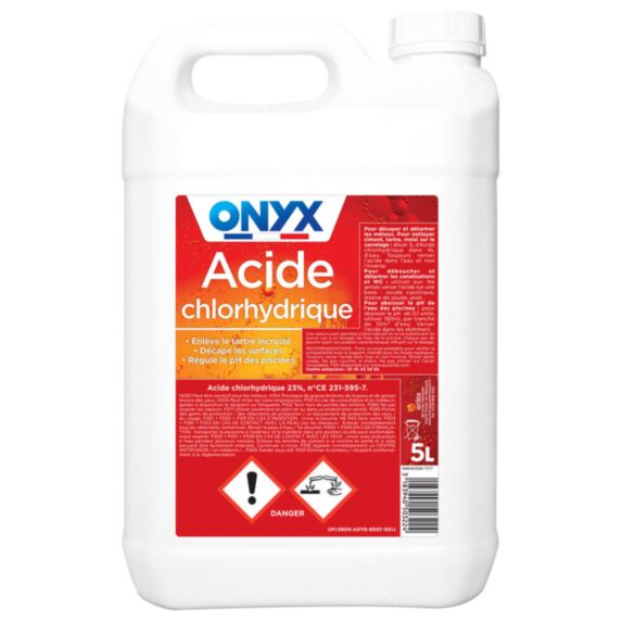 Acide chlorhydrique 23% 5L liquide - ONYX