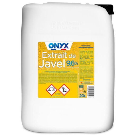 Extrait de javel 9,6% 20L liquide - ONYX