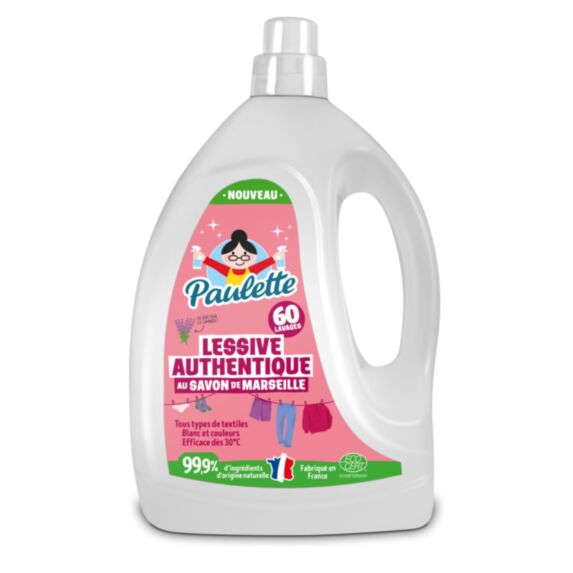 Lessive liquide au savon de Marseille 3L parfum lavande - PAULETTE