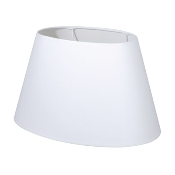 Abat-jour toiline ovale L.40 blanc cassé