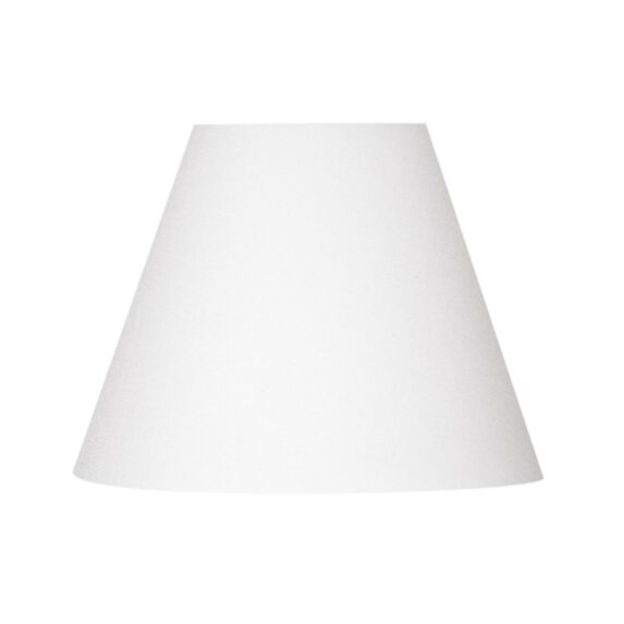 Abat-jour toiline forme empire Ø14 pince blanc cassé