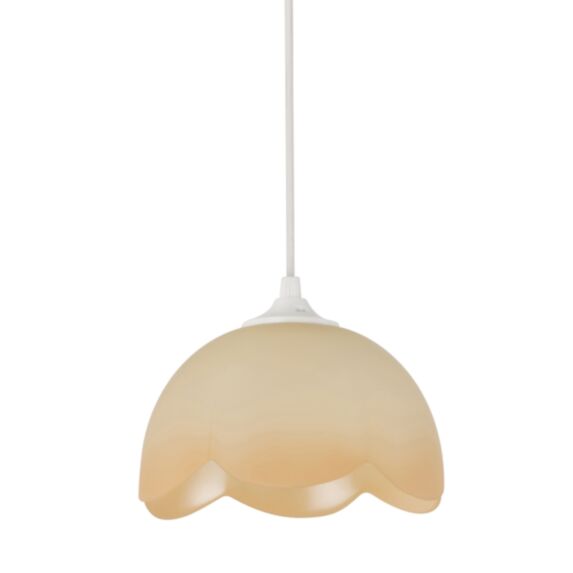 Suspension forme dome en verre D18 champagne