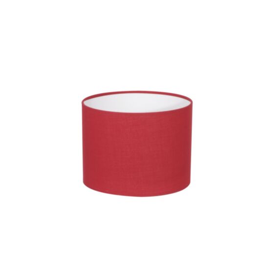 Abat-jour forme cylindre 20H15 cerise Bague E27