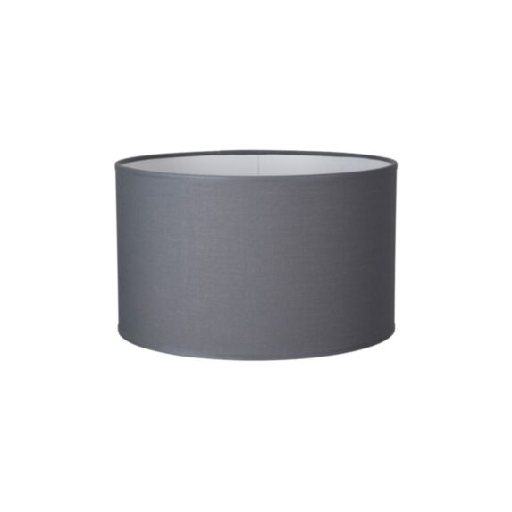 Abat-jour Cylindre Coton Ardoise E27 Ø30cm - COREP