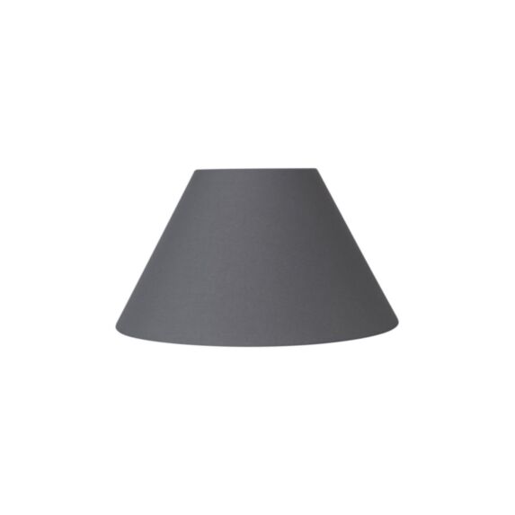 Abat-jour forme conique Ø30 gris ardoise Bague E27