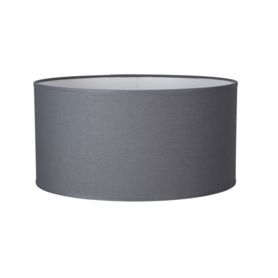 Abat-jour Cylindre Coton Ardoise E27 Ø40cm - COREP