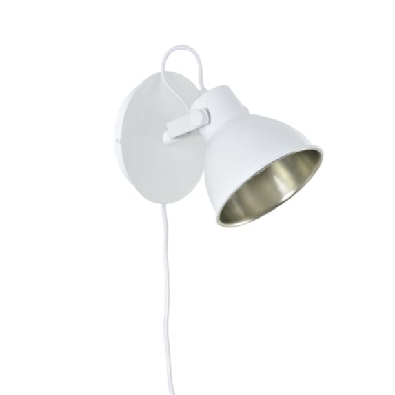 Applique Dock Métal Blanc Brillant 16cm 40W - COREP
