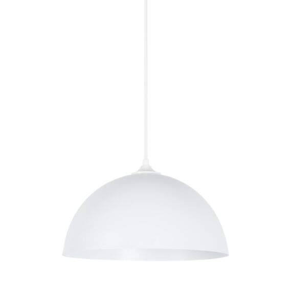 Suspension Steel Métal Blanc Brillant Ø30cm 60W - COREP