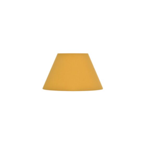 Abat-jour moutarde conique Ø22cm
