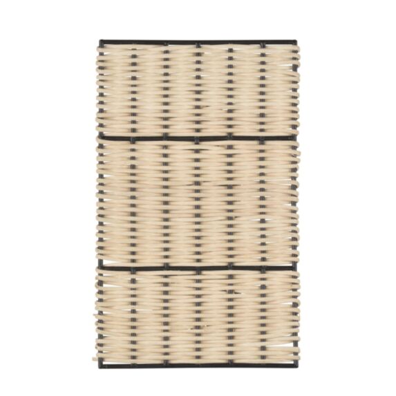Applique rotin noir mat/naturel tijuana - COREP