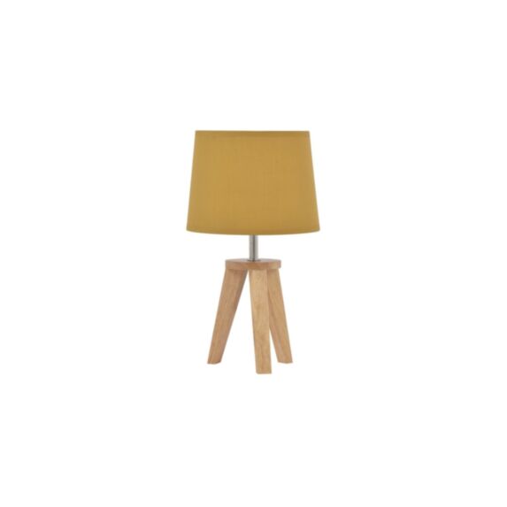 Lampe Yoga moutarde bois FSC H.33cm - COREP