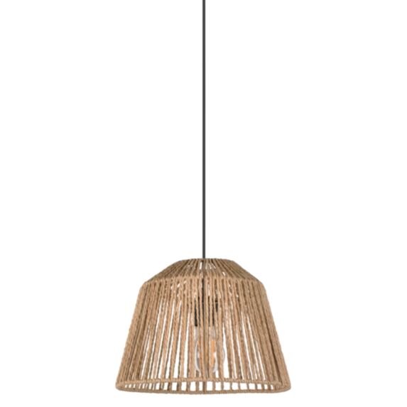 Suspension Quintana ficelle tressée E27 Ø29xH.21cm Naturel