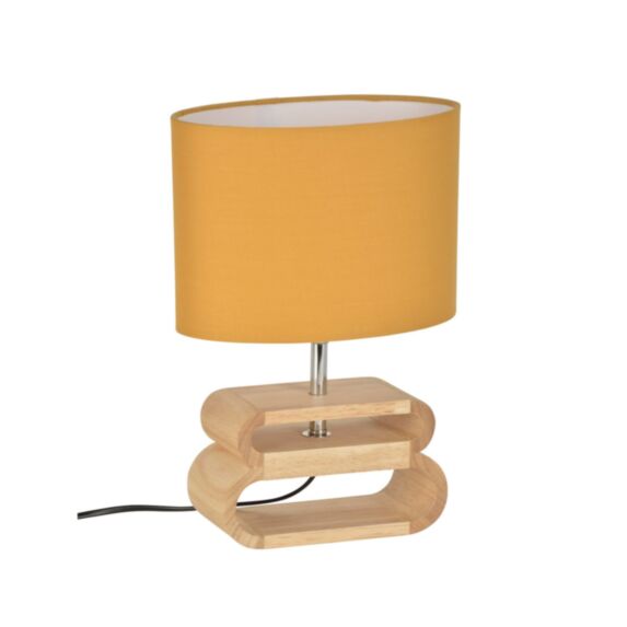 Lampe à poser Oslo bois moutarde H.30cm - COREP
