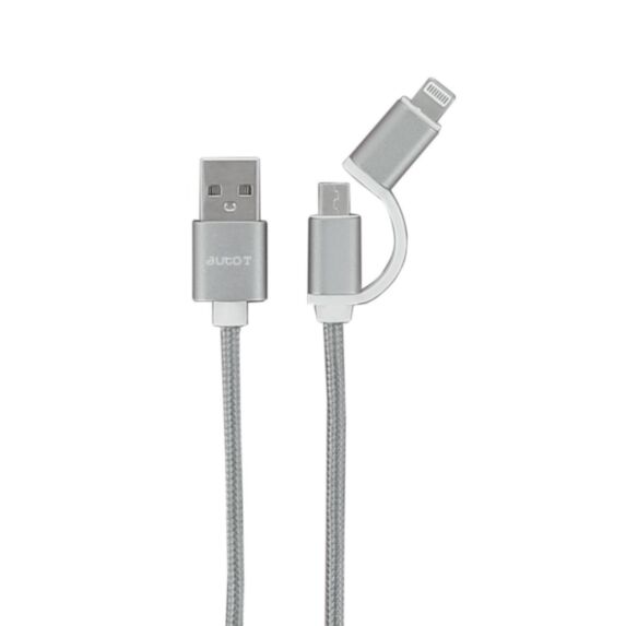 Câble 2 en 1 micro-USB/IPhone - AUTO-T