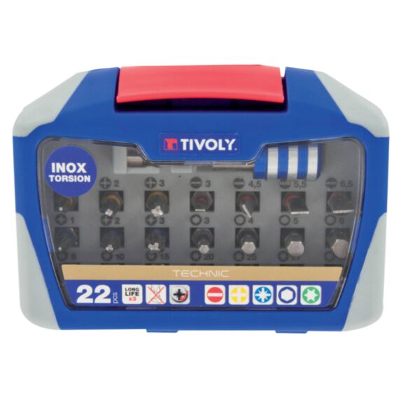 Coffret embouts inox torsion x22 - TIVOLY
