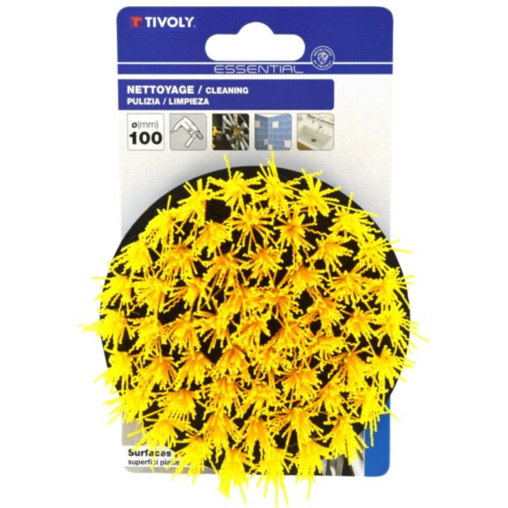 Brosse Plate Nettoyage Perceuse Ø100mm - TIVOLY