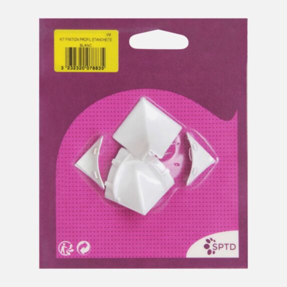 Kit de finition profil d'étanchéité rigide blanc
