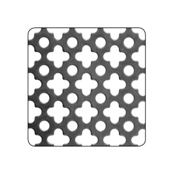 Tôle acier perf. trèf.1mm-1mx0m5 - CQFD