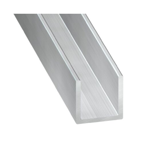 U Aluminium 8x8x8mm ép.1mm 1m Brut - CQFD