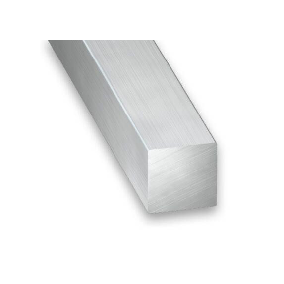 Carré Aluminium 6x6mm 1m Brut - CQFD