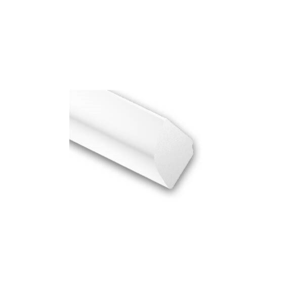 1/4 Rond PVC Cellulaire 12mm 2,60m Blanc - CQFD