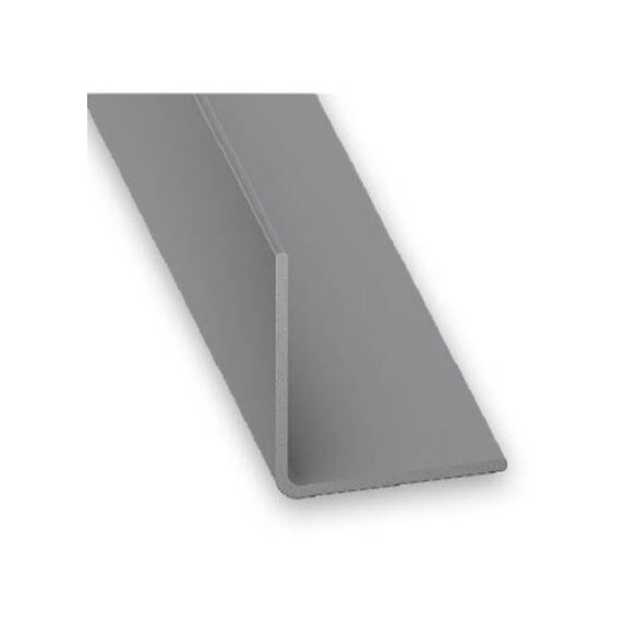Cornière pvc gris alu 10x10-1m - CQFD