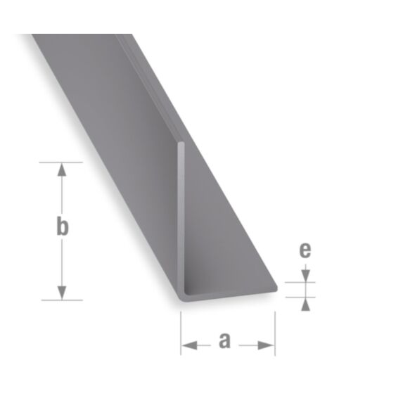 Cornière PVC gris alu 20 x 30 mm 2m - CQFD