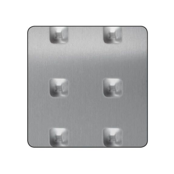 Tôle alu inc.carrés 1000x500mm