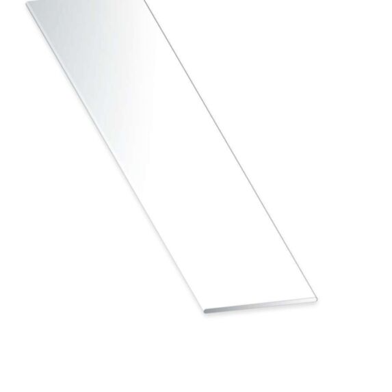 Plat PVC 30x2mm 2,60m Blanc