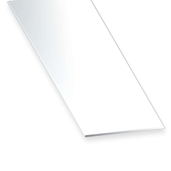 Plat PVC 50x2mm 2,60m Blanc