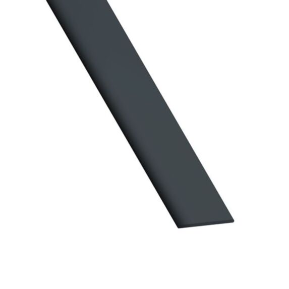 Plat PVC 20x2mm 2,60m Gris