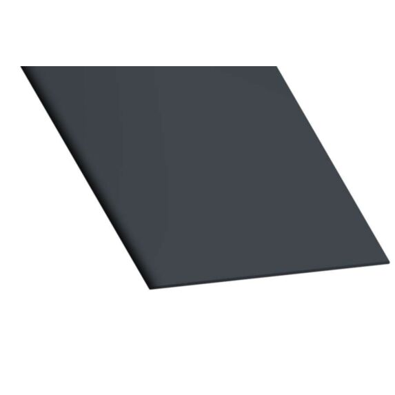 Plat PVC 100x2mm 2,60m Gris
