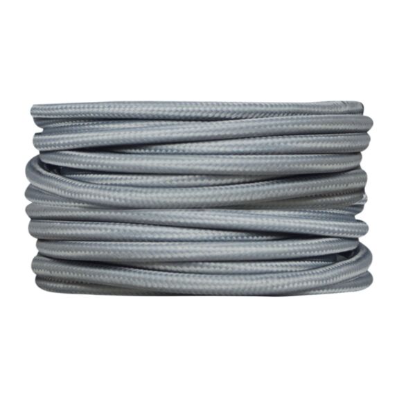 Câble tissu gris 3m - TIBELEC