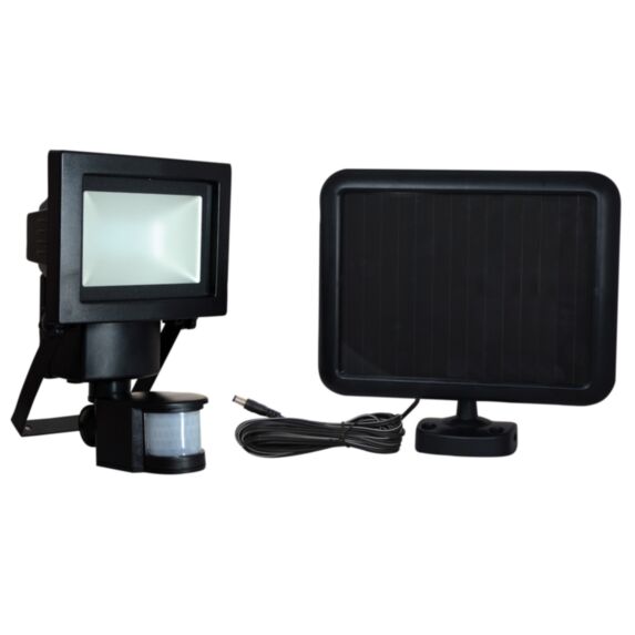 Projecteur extérieur solaire noir infrarouge 56 LED 224lm - TIBELEC