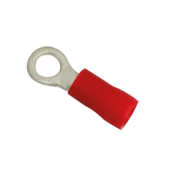 Cosses isolées rondes Ø 4,3 mm rouge - TIBELEC