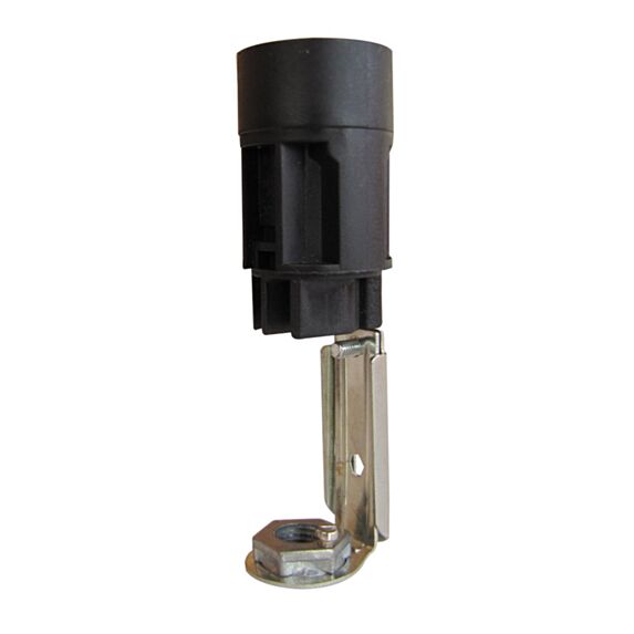 Douille support bougie E14 H.85-105mm noir - TIBELEC