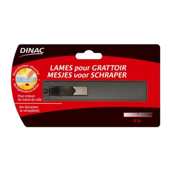 Lame grattoir 100moyen modèle etui de 10